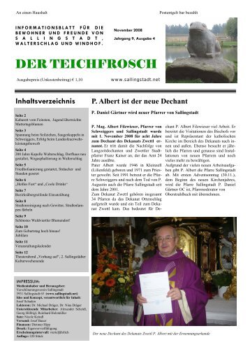 Dorfzeitung Nov 08 - Sallingstadt