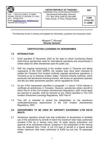 11 - Tanzania Civil Aviation Authority