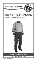 MSD576 â water reScue Dry Suit - Mustang Survival