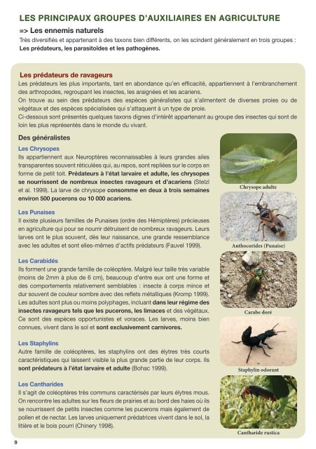 Aménagements agroforestiers et Biodiversité fonctionnelle - AFAF ...