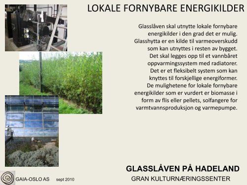 GLASSLÃVEN presentasjon - Hadeland