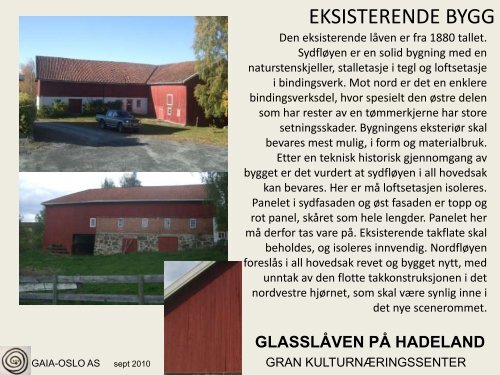 GLASSLÃVEN presentasjon - Hadeland