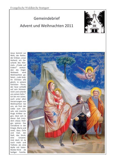2011 Weihnachtsausgabe - Waldkirche-stuttgart.de