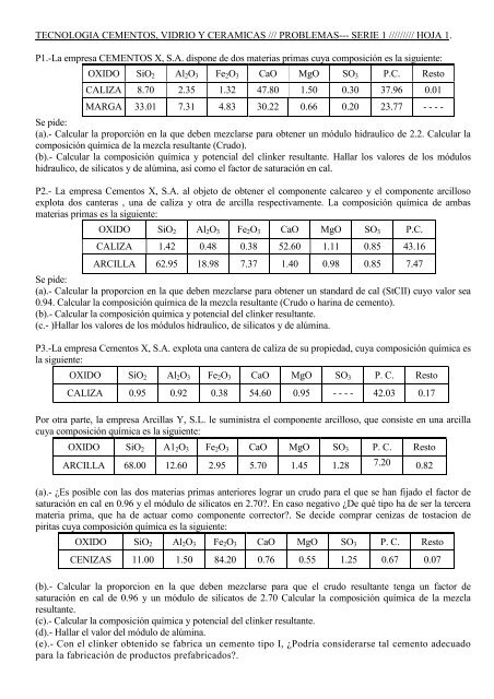 ProblemasTCVC.DosificacionCementos