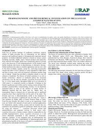 pharmacognostic and phytochemical investigation on the leaves of ...