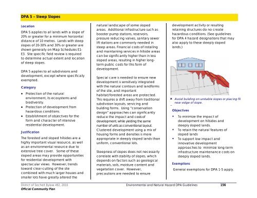 DPA 5 Steep Slopes - District of Sechelt