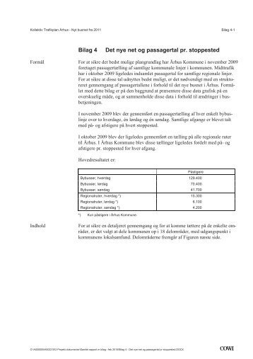 Bilag 4 Det nye net og passagertal pr. stoppested - Velkommen til ...