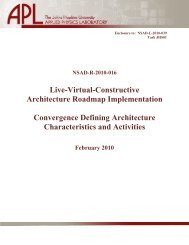 Live-Virtual-Constructive Architecture Roadmap Implementation ...