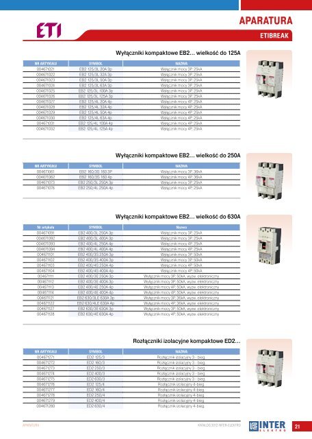 KATALOG INTER-ELEKTRO 2012 -- APARATURA --