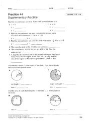 Chapter 11 Test review packet - Holmdel