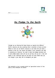 My Pledge To the Earth - Wellspring Learning Community
