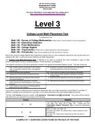 Level 3 - Mt. San Antonio College