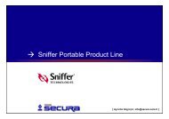 Sniffer Portable Product Line, TEPUM Secura