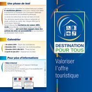 Phase de test - Tourisme & Handicap