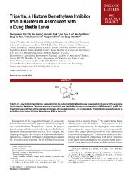 Tripartin, a Histone Demethylase Inhibitor from a Bacterium ...