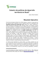 Catastro de polÃ­ticas de desarrollo territorial en Brasil ... - Rimisp