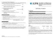 Entgeltkatalog ab 2012 als PDF - GPR Gesundheits- und ...