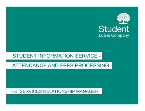 student information service - attendance and fees ... - HEI Services