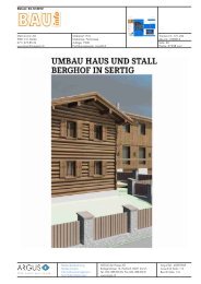 Bau Info: Berghof Sertig - Waldhotel Davos