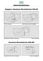 Befestigungsdetails mechanische Brücken - Meyer Tonndorf GmbH