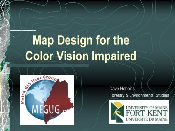 Map Design for the Color Vision Impaired