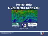 Lidar for the Northeast - Maine GIS User Group