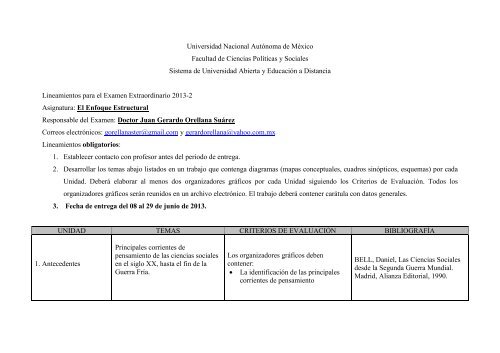 El Enfoque Estructural - suaed - UNAM