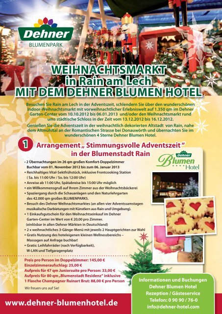 WEIHNACHTSMARKT in Rain am Lech MIT DEM DEHNER
