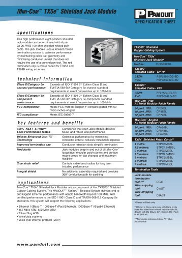 Tx5e Shielded Jack-UK.qxd - Kassex