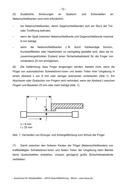 ASR A1.7 "Türen und Tore" - Sichere Schule