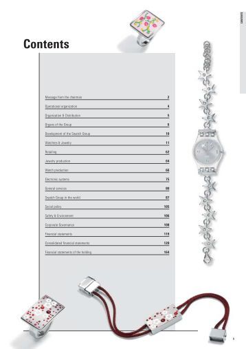 an introduction to the company the swatch group Swatch group supplies nearly all components required by its 18 watch brands, and swatch group companies supply movements and components to third-party . an introduction to the company the swatch group Swatch group supplies nearly all components required by its 18 watch brands, and swatch group companies supply movements and components to third-party .