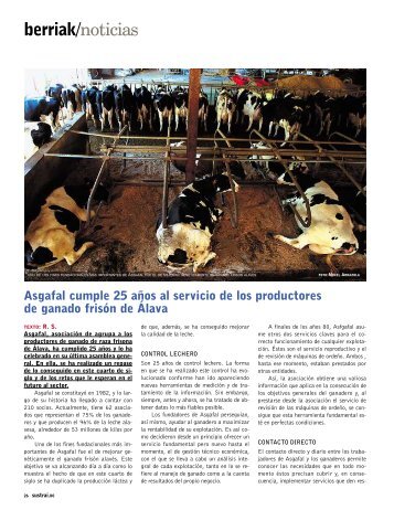 Asgafal cumple 25 aÃ±os al servicio de los productores de ganado ...