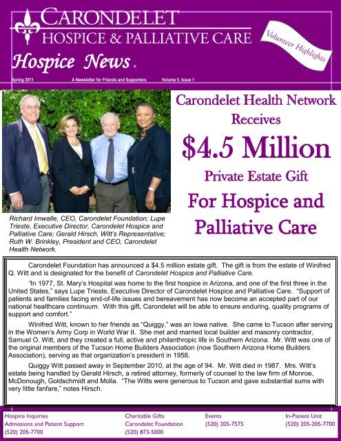 Hospice News - Carondelet.org