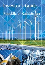 Investor's Guide - Invest In Kazakhstan