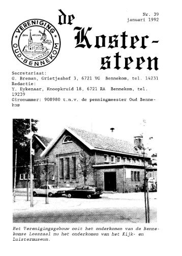 Jan. nr 39 - Oud Bennekom