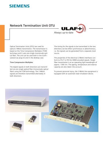 Network Termination Unit OTU