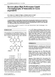 Reverse-phase High Performance Liquid ... - CIMAP Staff