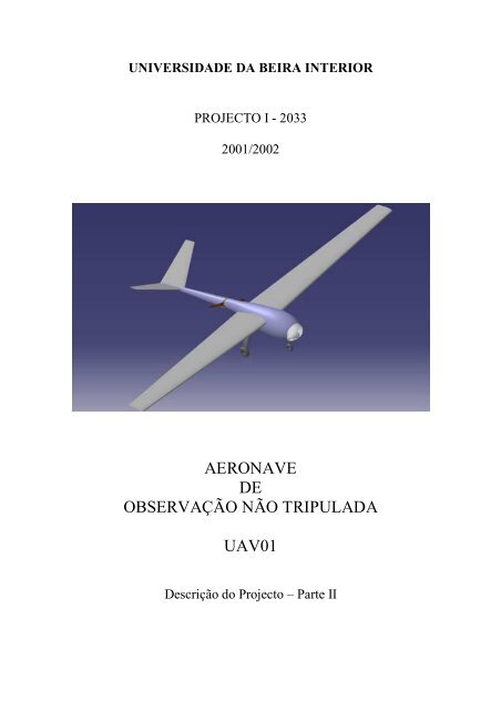 Aeronave de ObservaÃ§Ã£o NÃ£o Tripulada - UFSC Aerodesign