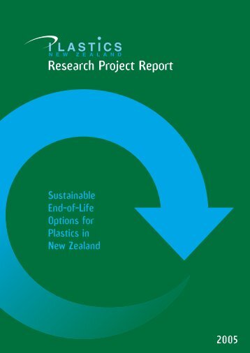 Sustainable End-of-Life Options for Plastics in New Zealand
