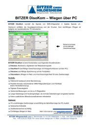 BITZER Diso-Kom X - Bitzer Wiegetechnik GmbH