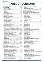 table of contents - FAST PARTS