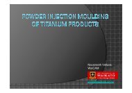 Microsoft PowerPoint - 2.45pm Titanium injection moulding ...