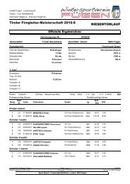 Tiroler Firngleiter-Meisterschaft 2010-S ... - WSV FÃ¼gen