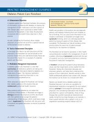 Diabetes Patient Care Flowsheet - Impact