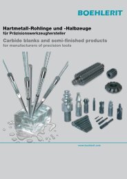 Hartmetall-Rohlinge und -Halbzeuge Carbide blanks and semi ...