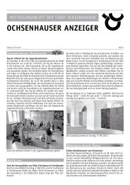 Ochsenhauser anzeiger - Stadt Ochsenhausen