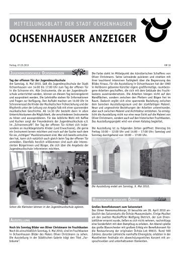 Ochsenhauser anzeiger - Stadt Ochsenhausen