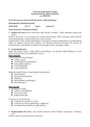 Sociologia generale - FacoltÃ  di Scienze della Formazione ...