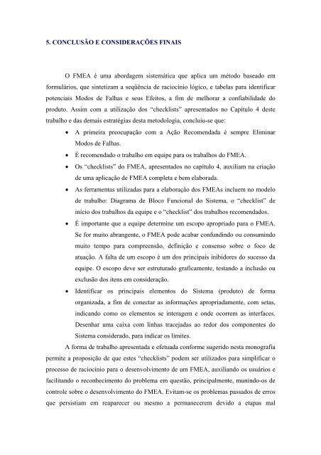 UNIVERSIDADE FEDERAL DE SÃO CARLOS Curso de PÃ³s ...