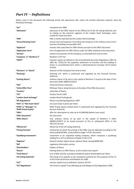 Northern 3 VCT PLC Application Form - Clubfinance